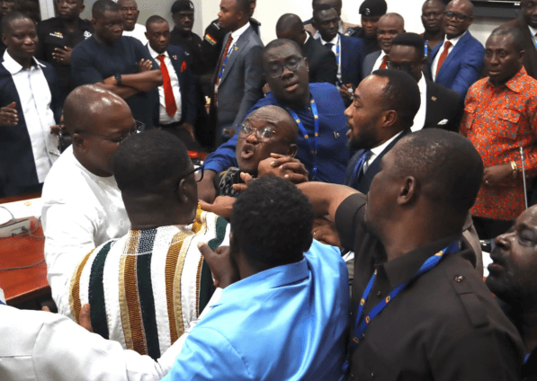 Brawl in Ghana's Parliament during vetting of ministerial nominees